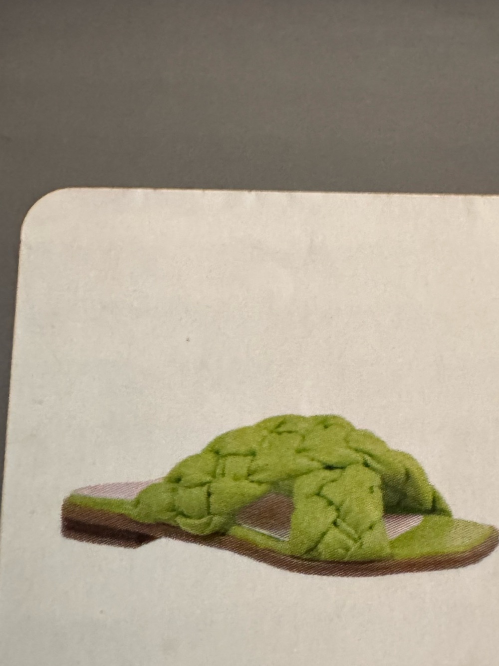 Vionic Lime Green Braided Leather Slide Sandals Women’s Size 7 NIB Comfort - Picture 10 of 11